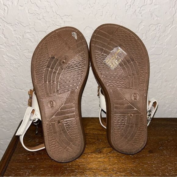 Bebe Flower Sling Back Sandal Shoes - Picture 8 of 9